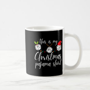Bunco Christmas Pajama Dice Game Night Coffee Mug