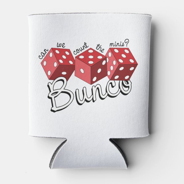Bunco Dice Game Can Cooler (Front)