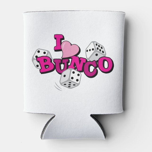 Bunco Dice Game Can Cooler (Front)