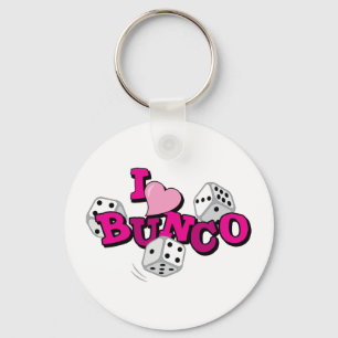 Bunco Dice Game Keychain