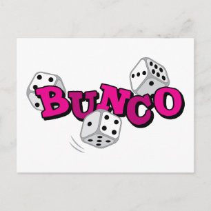 Bunco Dice Game Postcard