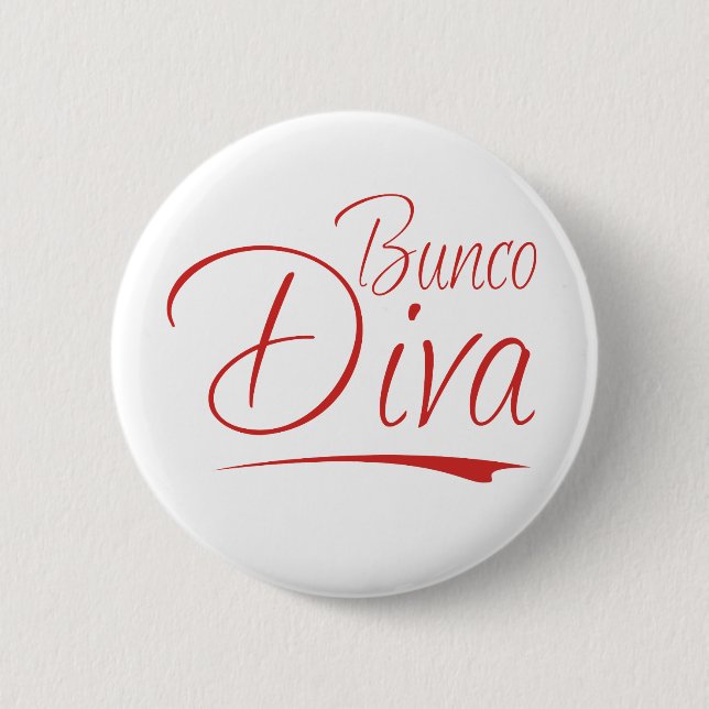 bunco diva 2 inch round button (Front)