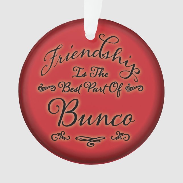 Bunco Friendship Ornament (Front)
