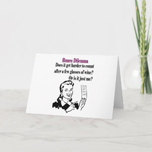 Bunco — Funny Dilema Holiday Card