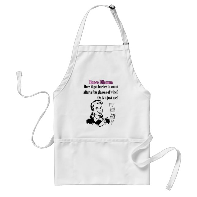 Bunco - Funny Dilema Standard Apron (Front)