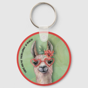Bunco Funny Llama Keychain