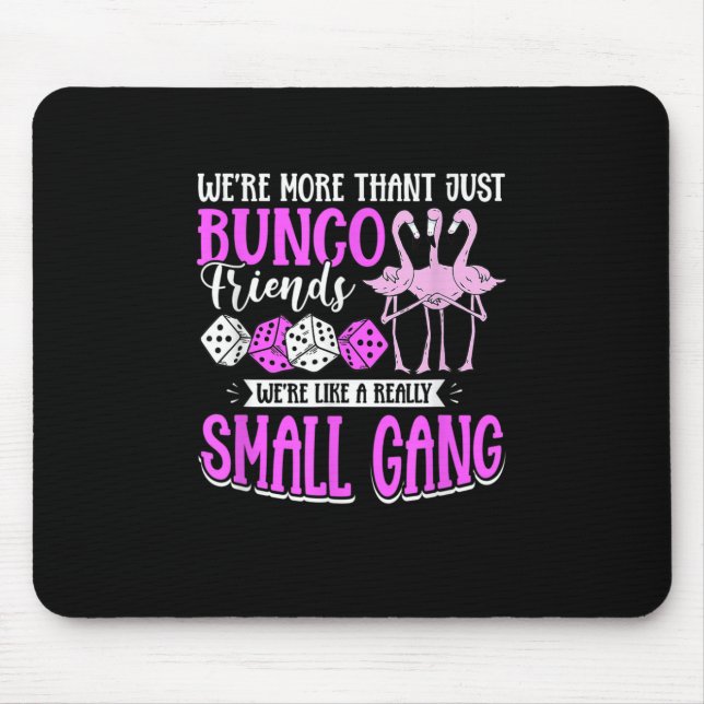 Bunco Game Flamingo Design for a Bunco Babe Mouse Pad (Front)