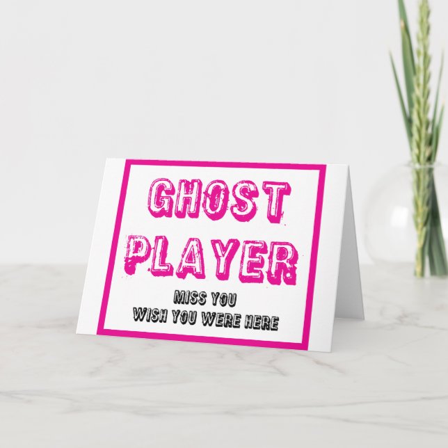 bunco ghost player card (Front)