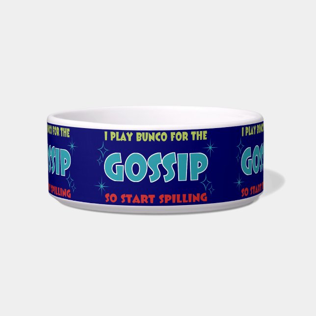 bunco gossip candy dish (Front)