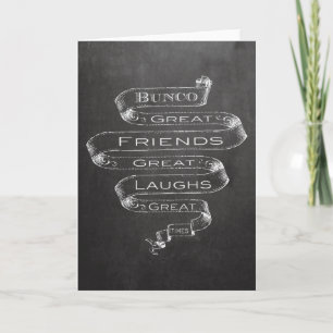 Bunco Great Friends Card