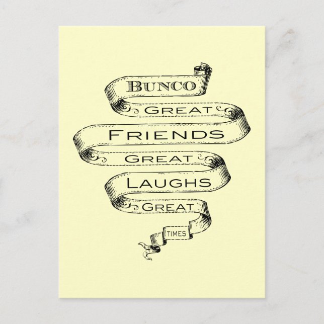 Bunco Great Friends Postcard (Front)
