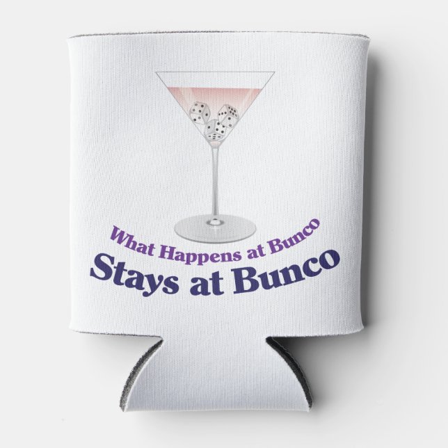 Bunco Martini Cocktail Can Cooler (Front)
