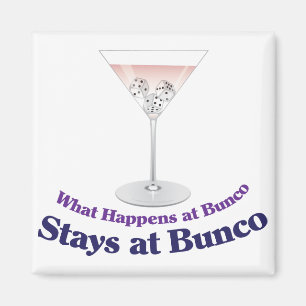 Bunco Martini Cocktail Magnet