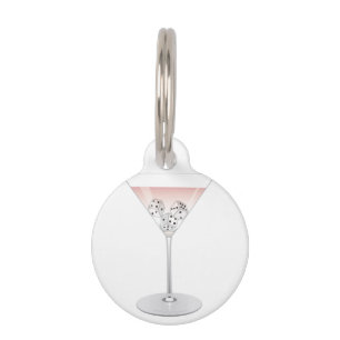Bunco Martini Cocktail Pet Tag