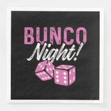 Bunco Napkins for Bunco Night Party Decorations
