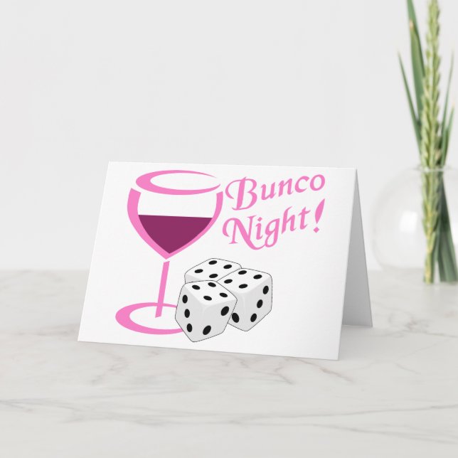 Bunco Night Card (Front)