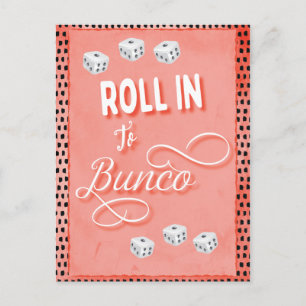 Bunco ou Bunco Dice Game Night Party Invitation