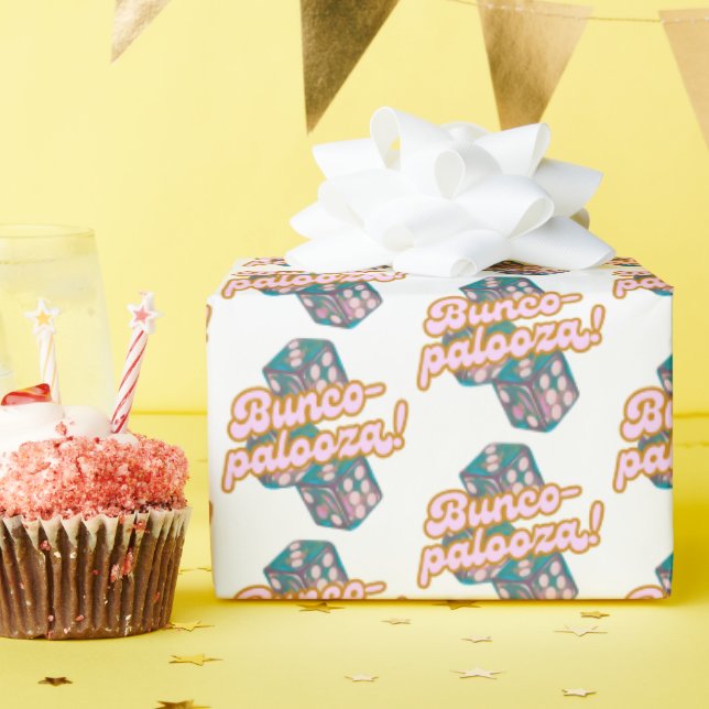 Bunco-palooza wrapping paper (Birthday Party)