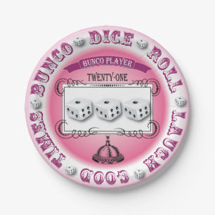 Bunco Paper Plates