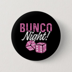 Bunco Party Favors Bunco Night Pink Dice Button