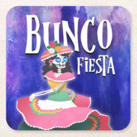 Bunco Party Fiesta Day of the Dead Skeleton