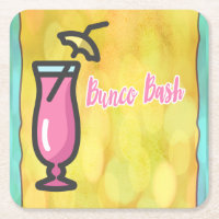 Bunco Pink Drink Bunco Bash Coaster