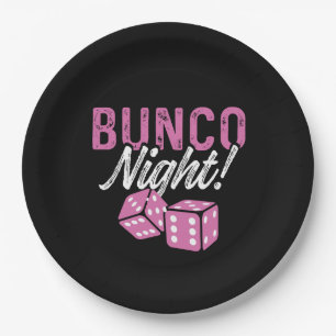 Bunco Plates Bunco Night Party Decorations
