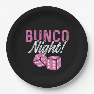 Bunco Plates Bunco Night Party Decorations