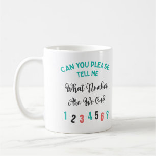 Bunco Player Funny What Number Are We On? Grey Coffee Mug