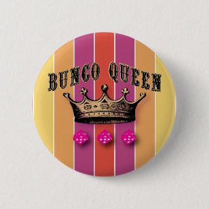 Bunco Queen 2 Inch Round Button