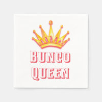 Bunco Queen Gold Pink Crown Watercolor