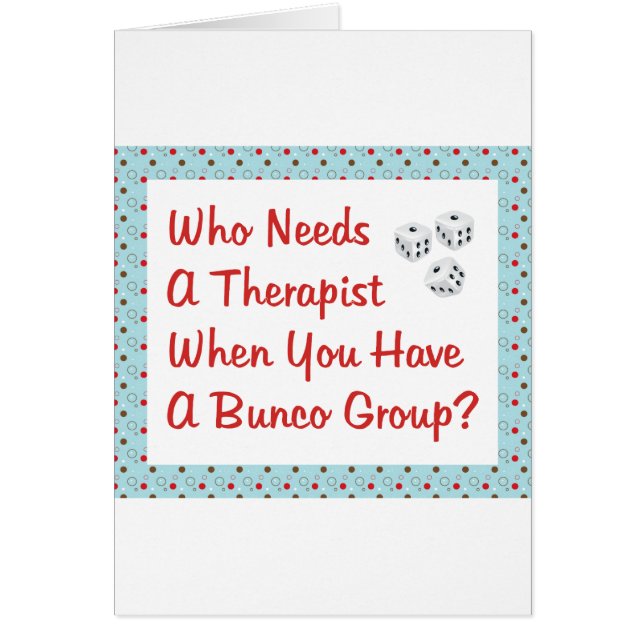 bunco qui a besoin d'un thérapeute (Devant)