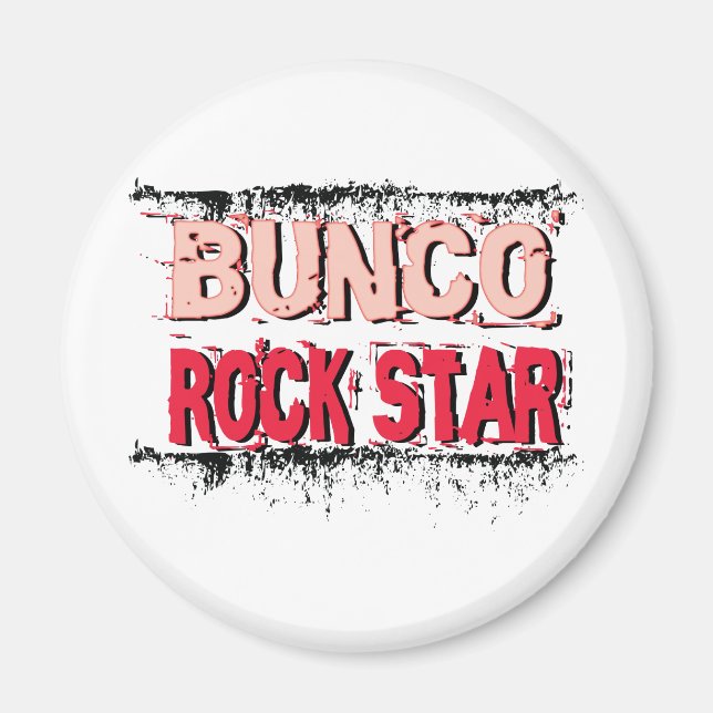 bunco rock star in pink magnet (Front)