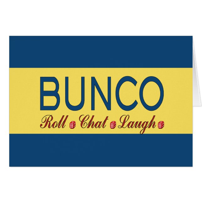 Bunco - Roll, Chat, Laugh (Front Horizontal)