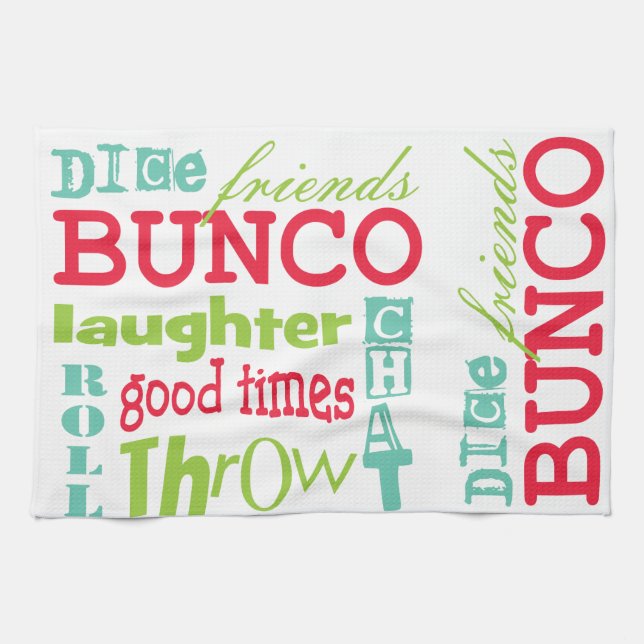 Bunco Subway Art Design By Artinspired Kitchen Towel (Horizontal)