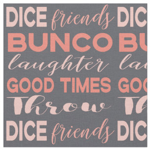 Bunco Subway Art Gray Pink Novelty Fabric