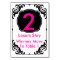Bunco Table Card  pink and black - #2