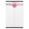 Bunco Tally Score Sheet Black & White Pink Flower