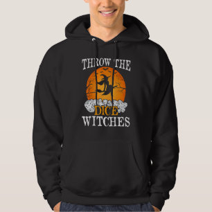 Bunco Throw The Dice Witches Bunco Game Halloween Hoodie