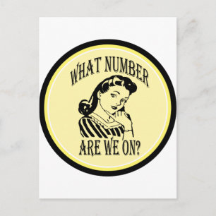Bunco What Number Are We On #2 Postcard