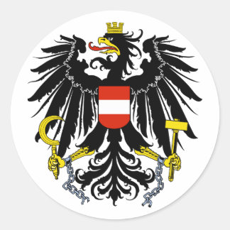 Bundesadler, Austria Classic Round Sticker