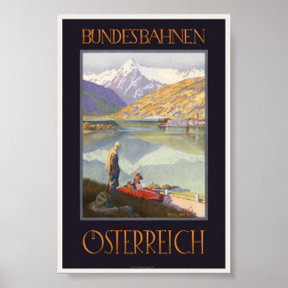 Bundesbahnen Österreich Vintage Travel Poster 192