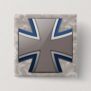 Bundeswehr 2 Inch Square Button
