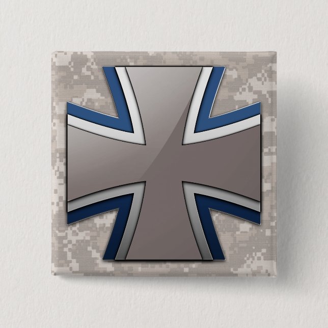 Bundeswehr 2 Inch Square Button (Front)