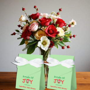 Bundle of Joy Christmas Baby Shower Favor Box