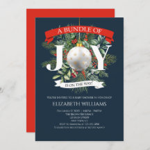 Bundle Of Joy Christmas Greenery Baby Shower