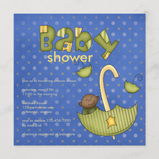 Bundle of Joy :: Green :: Baby Shower Invitation