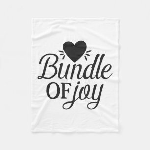 Bundle Of Joy Love Quote Cute Motivation  Fleece Blanket