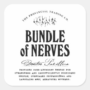 Bundle of Nerves - apothecary label