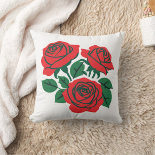 Bundle of Roses Throw Pillow